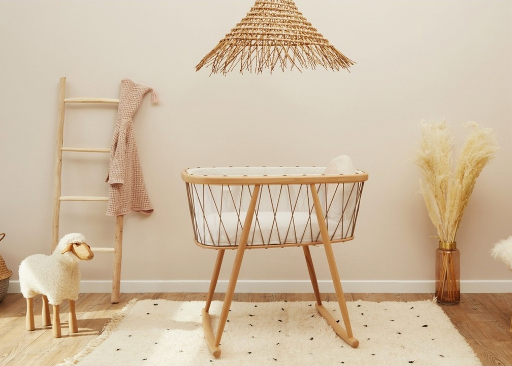 rattan bassinet